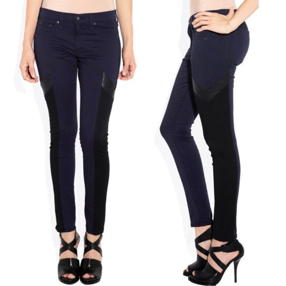 Rag & Bone Grand Prix Midnight Blue Jean Leggings